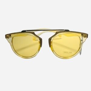 NEW Women's Aviator Yellow Tinted Sunglasses